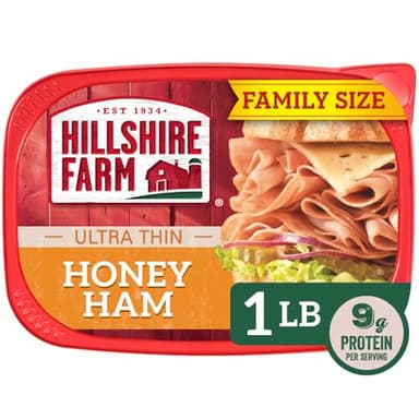 Hillshire Farm Ultra Thin Sliced Deli Lunch Meat, Honey Ham, 16 oz