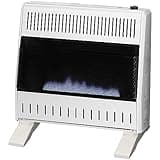 ProCom Heating Liquid Propane Ventless Blue Flame Heater With Base Feet - 30,000 BTU, Manual Control - Model# ML300HBA-B