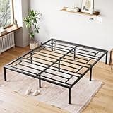 SunnyFurn Full Bed Frame Platform,14 Inch Metal Full Size Bed Frames No Box Spring Needed,Heavy Duty Steel Slat Mattress Foundation,Easy Assembly,No Noise and No Shaking