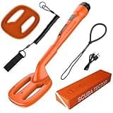 Scuba Tector Underwater Metal Detector Bright Orange Color 200ft/60M Waterproof Saltwater River Treasure Hunting high Sensitivity Easy to use USB Rechargeable (Orange)