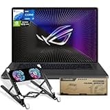 ASUS ROG Zephyrus G16 VR-Ready Gaming Laptop, 16" FHD 165Hz IPS, Intel i7-13620H, NVIDIA GeForce RTX 4070, 48GB RAM, 2TB SSD, Win 11 Home, Bundle with PCO Notebook Folding Radiator, Laptop Cooler