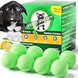 Dog Deterrent Outdoor, Preventing Dogs from Peeing, 10 Pack Natural Peppermint Oil Dog Cat Deterrent Ball Outdoor Indoor Keep Dogs Out of Yard Lawn Garden Prevent Scratch and Chew (Green)