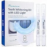 Teeth Whitening Kit - Pen with 32X Powerful Blue-Red Rechargeable LED Light, Effective for Sensitive Teeth, Comfortable and Accelerated Teeth Whitening by AsaVea Smile