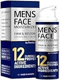 PENEBELLA Mens Face Moisturizer - Deep Hydrating & Anti Aging Mens Lotion | Made in Europe | Vitamin C+E, Elastin, Hyaluronic 4D - Mens Face Cream for Daily Use - Eye, Face & Neck Mens Skin Care