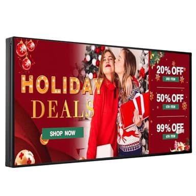 CX P5 Outdoor LED Sign 65” × 34” IP65 Waterproof, Programmable LED Digital Display with WiFi/USB Control, Scrolling Message Board for Business Advertising, Text/Image/Video