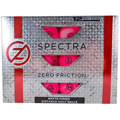 Zero Friction Spectra Golf Balls (One Dozen), Neon Fuchsia (GB60001)