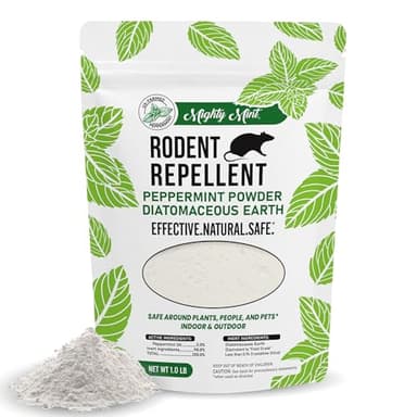 Mighty Mint Rodent Repellent Pest Control, Diatomaceous Earth Peppermint Pest Powder, 1 lb