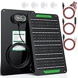 SUNER POWER Waterproof 12W 12V Solar Battery Charger & Maintainer PRO, Built-in UltraSmart MPPT Charge Controller, 12 Volt Solar Panel Trickle Charging Kits for Car Automotive Boat Marine RV Trailer