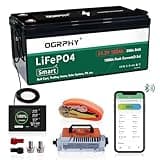 OGRPHY 48V Lithium Golf Cart Battery Conversion Kit, 200A BMS(1000A Peak Current), with Touch Monitor and Retention Strap, 4000+ Cycles 48V Lithium Battery with Charger Perfect for Golf Carts(102AH)