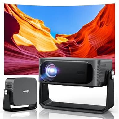 [2000 ANSI/Auto Focus & Keystone/Built-in APP] 4K Outdoor Projector with Wifi and Bluetooth, Smart Portable Projector with Built in Apps YouTube/PrimeVideo & Dolby, Home Theater Projector with HDR10+