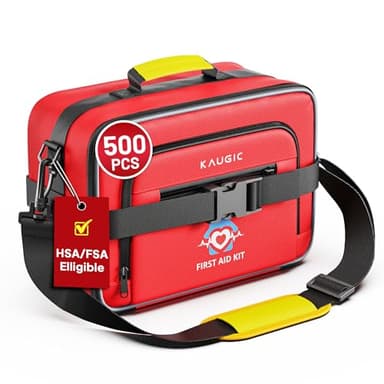 500 PCS First Aid Kit for Car Home Businesses, Well-Organized Emergency Kit, Survival Trauma Waterproof First Aid Kits for Travel Camping Home College Dorm Essential Supplies