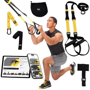 TRX Pro3 Home Gym System – Professional-Grade Suspension Trainer for Strength Training, HIIT, Cardio & Full-Body Workouts, Durable Design with Indoor & Outdoor Anchors