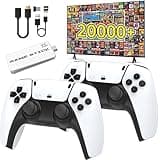 Wireless Retro Handheld Game Console Stick, Gaming Console Stick Built-in 20000+ Plug-and-Play Video Games, Equipped with 18 Simulators, 4K HDMI Output and Dual 2.4G Controller（64GB）
