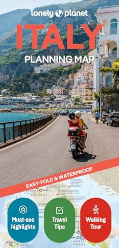 Lonely Planet Italy Planning Map: Durable, Waterproof, Easy-Fold Travel Map with Attractions, Itineraries & Transport Guide – Handy Slipcase for Italy Adventures