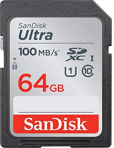 Canon EOS Rebel T5 Memory Card SanDisk SD Ultra SD Memory Card Bundle with Everything But Stromboli Reader (64GB)