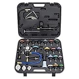 Mishimoto MMTL-CPT-28 Coolant Pressure Tester and Vacuum Refill Kit, 28-Piece Universal Fit, Black