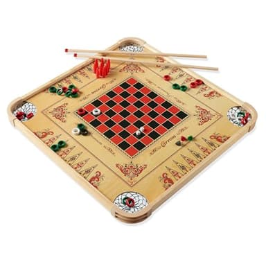 Carrom Board Game Set — Large Board Games for Adults & Children — Over 85 Board Games for Family Game Night — All in One Board Game Set