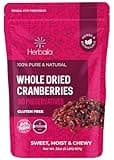 Herbaila Dried Cranberries Unsweetened, 2 lbs. Bulk Cranberries Dried Fruit, Unsweetened Dried Cranberries, Premium Dried Cranberry Fruit, Non-GMO, Cranberry Dried 32 oz