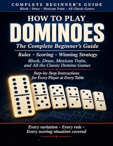 How to Play Mexican Train Dominoes: A Complete Beginner's Guide to Rules, Setup, Scoring, Strategy, and the Tactics That Win From Your Very First Game to Running the Table Every Time.
