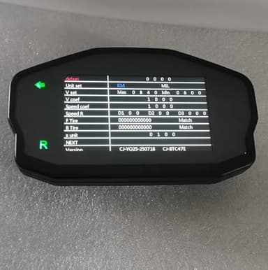 Choajie Speedometer MPH/KM TFT Fardriver Display for Electric Motorcycles with 22mm Handlebar Mount and Wiring Harness (CJ-4.3)