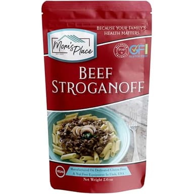 Mom’s Place Gluten-Free & Dairy Free Beef Stroganoff Mix, Vegan, Nut Free, & Soy Free, 2.6 oz.