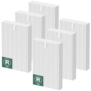 HPA300 HEPA Air Purifier Filter R for Honeywell Air Purifier HPA100/200/300 and 5000 Series, 6 Pack HEPA Filter Compatible with Honeywell R Filter (HRF-R3 & HRF-R2 & HRF-R1)