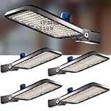 Lightdot 150W LED Parking Lot Lighting 21000Lm(150Lm/W) LED Parking Lot Lights Commercial with Smart Photocell ETL-Listed Pole Light Outdoor with SlipFitter Mount- 4Pack 7Yrs Warranty