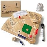 Baseball Board Game, Oak Made Leisure Game for Sport Battle Table Game for Family Party Holiday Coffee Travel Time Gameboard