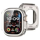 Suitisbest Metal Case Compatible with Apple Watch Ultra 2/Ultra 49mm with Screen Protector, Shockproof Protective Rugged Bumper Case + 9H Tempered Glass Screen Protector + Back Cover [Waterproof]