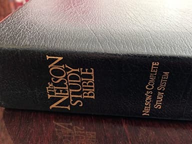 The Nelson Study Bible NKJV with Nelson's Complete Study System (#2885-Black Bonded Leather)