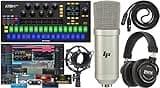 PreSonus ATOM SQ Hybrid Keyboard/Pad Production/MIDI and Performance Controller with Studio One Artist and Ableton Live Lite DAW Recording Software and Professional Studio Microphone Kit
