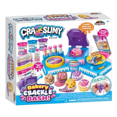 Cra-Z-Slimy Bakery Crackle Bash, Clay Cracking, Slime Toys, Modelling clay, ASMR Toys, Sensory Toys, Pre made slime, crackle glaze