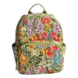 Vera Bradley Premium Cotton Small Banbury Backpack, Meadow Bouquet