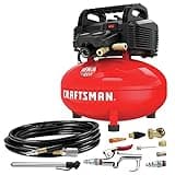 CRAFTSMAN Air Compressor, 6 Gallon, Pancake, Oil-Free with 13 Piece Accessory Kit (CMEC6150K)