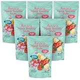 Amara Smoothie Melts - Mixed Red Berries - Baby Snacks Made With Fruits and Vegetables - Healthy Toddler Snacks For Your Kids Lunch Box - Organic Plant Based Yogurt Melts - 6 Resealable Bags