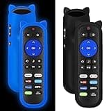 Pack of 2 Universal Remote for Roku Remote, for Roku Player Remote, for All Roku TV Remote, for Roku Box 1 2 3 4, Express, Premiere, Ultra, TCL Hisense Onn Roku TV with Anti-Lost Case