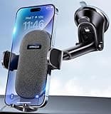 APPS2Car Car Phone Holder Mount, Dashboard/Windshield/Cell Phone Holder for Car, Compatible with iPhone, Samsung, All Phones,Black