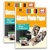 NICKANG 4x6 Photo Paper for Printer, Glossy Photo Paper 4x6, Photo Printer Paper, Picture Paper, for Inkjet Printer, 120 Sheets, 200 GSM