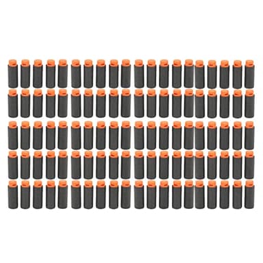 SPYMINNPOO 100pcs Refill,EVA Soft Darts Universal Toy Refill Foam for Various Toy (Black)