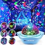 One Fire Night Light for Kids Toys, 96 Lighting Modes Star Projector 360° Rotating+6 Films Kids Night Light Projector, Rechargeable Lamp for Bedroom, Stars for Ceiling Projector for Bedroom Decor