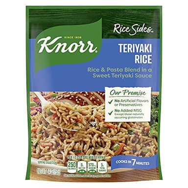 Knorr Rice Sides For a Tasty Rice Side Dish Teriyaki No Artificial Flavors, No Preservatives, No Added MSG 5.4 oz