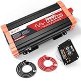 BELTTT 3000W Pure Sine Wave Inverter 12V DC to 120V AC for RV, Truck, Off-Grid, Home, Solar Car Power Inverter with Dual AC, 20A Socket, 5V 2.1A USB, Hardwire Port, Remote Controller 23Ft Cable