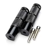 CNC Universal Motorcycle Bicycle Passenger Foot Pegs M8 Rearsets Rear Set Footrests Footpeg Foot Rest Peg Pedals For Bike Install Hole 8mm