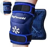 XXL Ice Pack Wrap Around Knee After Surgery, Reusable Gel Large Ice Pack for Injuries, Pain Relief, Swelling, Sports Injuries, 1 Pack Blue
