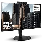 Targus 24-inch USB-C Docking Computer Monitor w/ 100W PD, Adjustable Height Mac PC Monitor 360 Degree Rotating 24 inch Monitor Gaming Monitor w/Dock, Dual Monitor Compatible w/DM4240SUSZ (DM4240PUSZ)