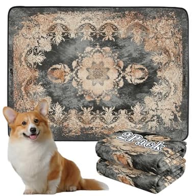 Dogcator Washable Pee Pads for Dogs, Reusable Puppy Training Pads 2 Pack. 36''x48'' Non-Slip and Leakproof Washable Pee Mat, Super Absorbent Dog Rugs, Whelping Pads for Crates and Floors
