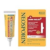 Neosporin Dual Action Burn Relief & First-Aid Antibiotic Ointment for 24-Hour Infection Protection & Maximum Strength Burn Pain Relief, Made with Bacitracin Zinc, Neomycin, & Pramoxine HCl,.5 oz