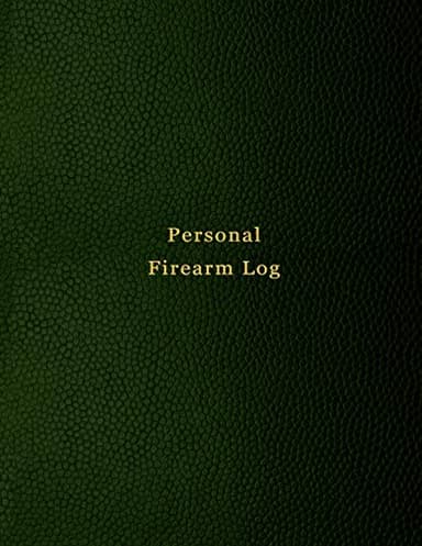 Personal Firearm Log: Record keeping notebook for gun owners | Track purchase and sale, repairs, alterations and details of firearms | Green print design