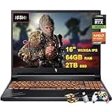 acer Nitro V 16 Gaming Laptop 16" WUXGA IPS 165Hz AMD Zen 4 Octa-Core Ryzen 7 8845HS (Beats i7-12700H) 64GB RAM 2TB SSD GeForce RTX 4060 8GB Backlit Win11 w/ICP Accessory