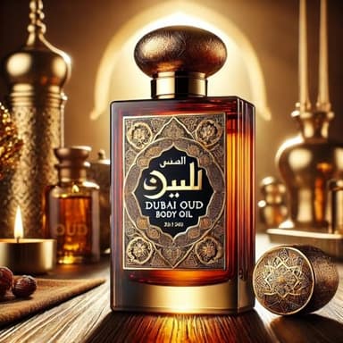 ASMARKET Comparable to Dubai_Oud Alcohol-Free Fragrance - 8ml Travel Size Perfume Oil in Glass Bottle, Perfume Oil Roll On Rollerball for Easy On the Go Use, Long Lasting and 98% True-to-Scent Formula